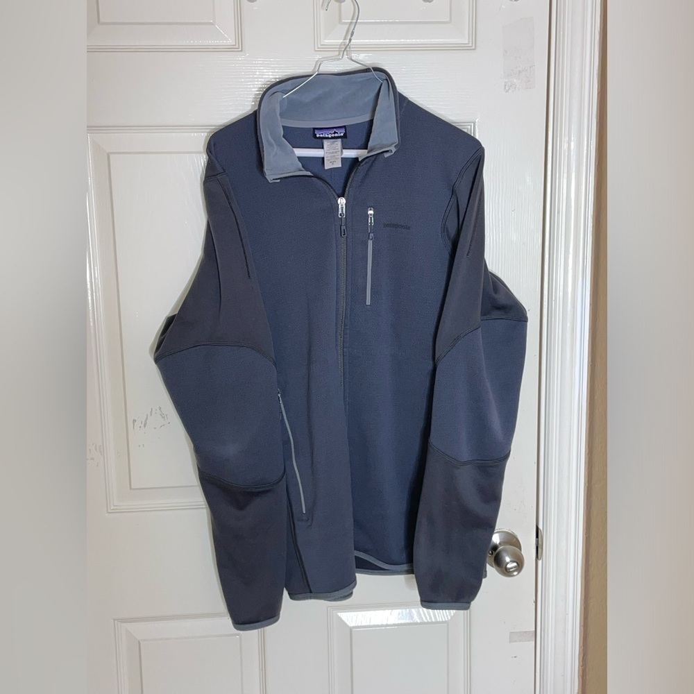 Vintage Patagonia Synchilla Fleece Hoodie Gray Pullover Sweatshirt  XX Large‌‍‍‍ - Picture 4 of 7